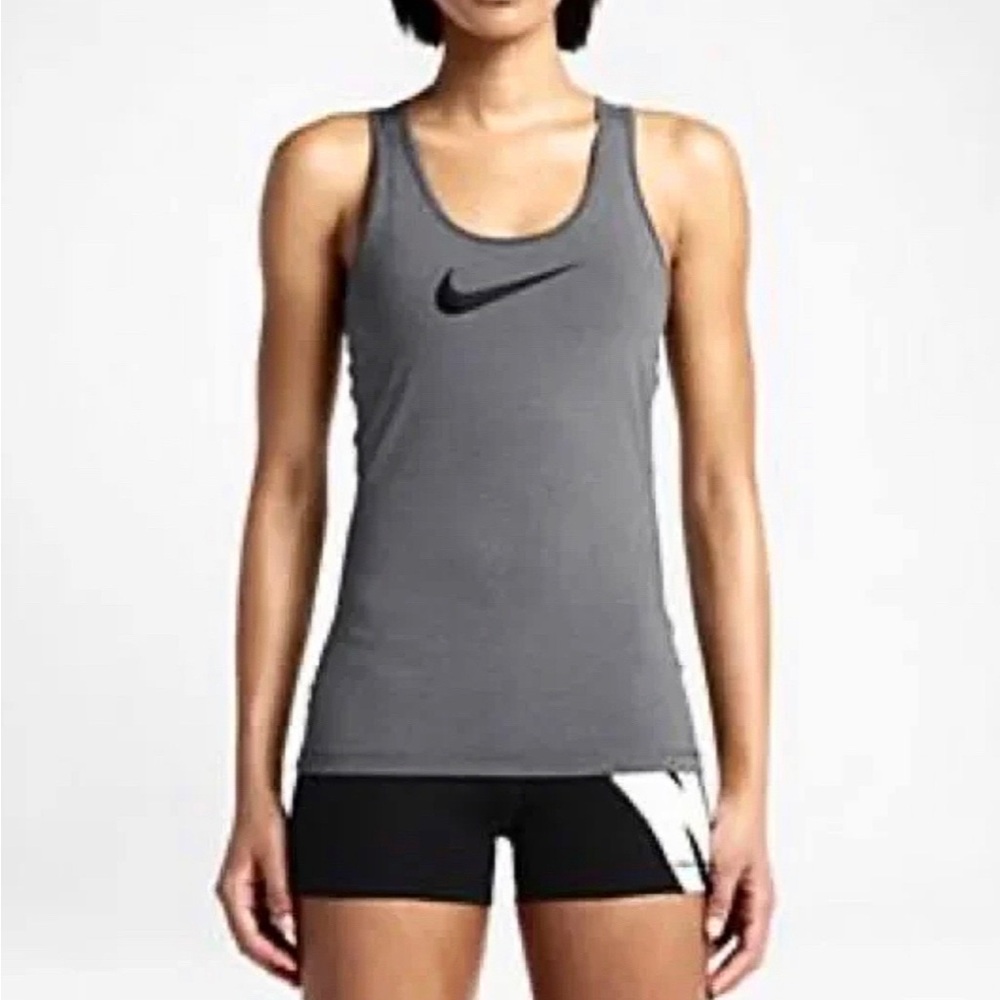 Nike Dri-Fit Tank Top Women’s S Heathered Gray Racerback
